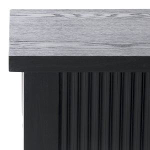 Safavieh Hanaka 1 Drawer Console Table - Elegant Black Mdf Design For Modern & Traditional Spaces Black Wood Cns2312a