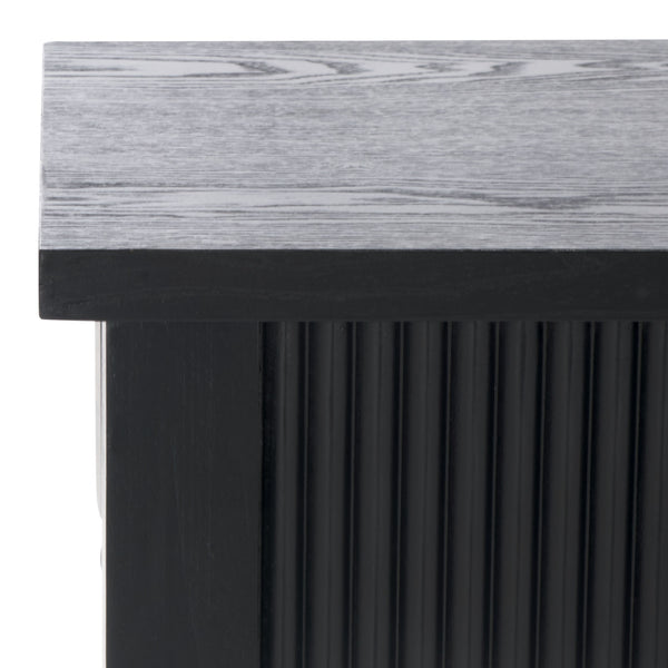Safavieh Hanaka 1 Drawer Console Table - Elegant Black Mdf Design For Modern & Traditional Spaces Black Wood Cns2312a