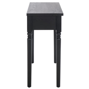Safavieh Hanaka 1 Drawer Console Table - Elegant Black Mdf Design For Modern & Traditional Spaces Black Wood Cns2312a
