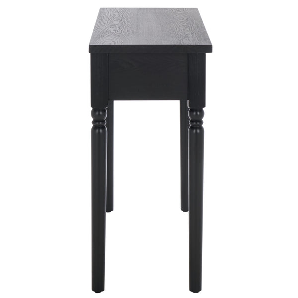 Safavieh Hanaka 1 Drawer Console Table - Elegant Black Mdf Design For Modern & Traditional Spaces Black Wood Cns2312a