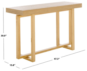 Safavieh Otaki Console Table - Rustic Pine Design For Entryways, Living Rooms & Versatile Home Décor Solutions CNS2313A