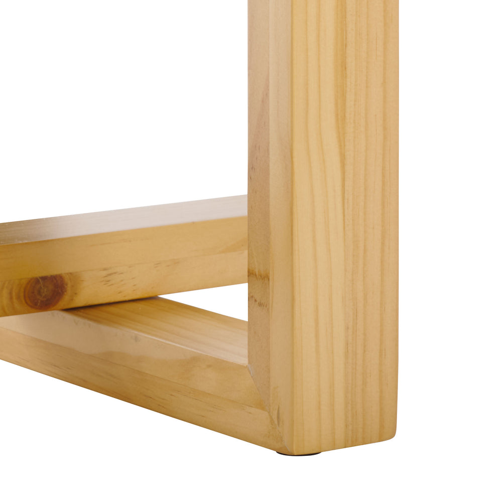 Safavieh Otaki Console Table - Rustic Pine Wood Elegance For Living Room, Foyer & Dining Spaces, Versatile Charm Natural Wood Cns2313a