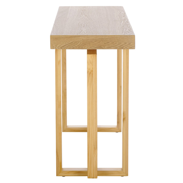 Safavieh Otaki Console Table - Rustic Pine Wood Elegance For Living Room, Foyer & Dining Spaces, Versatile Charm Natural Wood Cns2313a