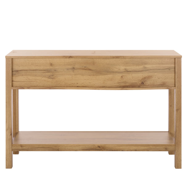 Safavieh Seeley 2 Drawer Console Table – Elegant Oak Finish, Natural Rattan Design For Stylish Storage Solutions Oak Pb,Mdf Cns3100a