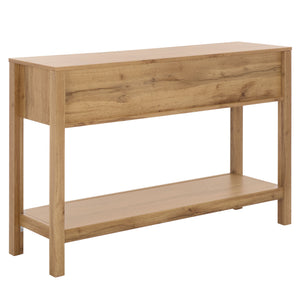 Safavieh Seeley 2 Drawer Console Table – Elegant Oak Finish, Natural Rattan Design For Stylish Storage Solutions Oak Pb,Mdf Cns3100a