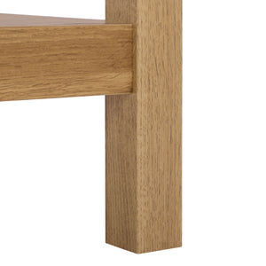 Safavieh Seeley 2 Drawer Console Table – Elegant Oak Finish, Natural Rattan Design For Stylish Storage Solutions Oak Pb,Mdf Cns3100a