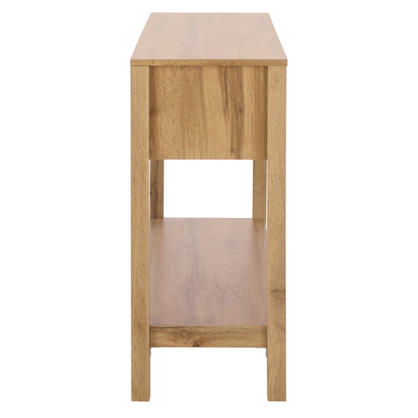 Safavieh Seeley 2 Drawer Console Table – Elegant Oak Finish, Natural Rattan Design For Stylish Storage Solutions Oak Pb,Mdf Cns3100a