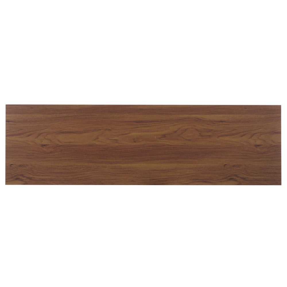 Safavieh Ilyum Tambour Door Console Table - Mid-Century Walnut Accent For Entryway, Hallway & Living Room CNS3101A