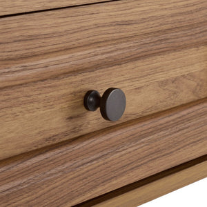Safavieh Sondra Scandinavian Console Table with Two Drawers and Open Shelf for Entryway Oak CNS3102B
