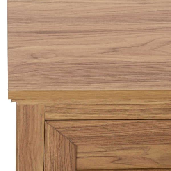 Safavieh Sondra Scandinavian Console Table with Two Drawers and Open Shelf for Entryway Oak CNS3102B