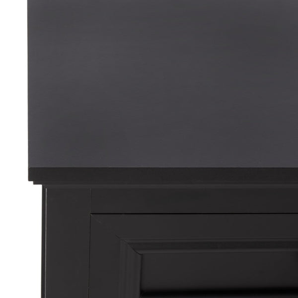 Safavieh Sondra Scandinavian Console Table with Two Drawers and Open Shelf for Entryway Black CNS3102C