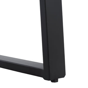 Safavieh Adella Console Table - Modern Rustic Entryway Accent With Solid Acacia Wood And Black Metal Base CNS3704A