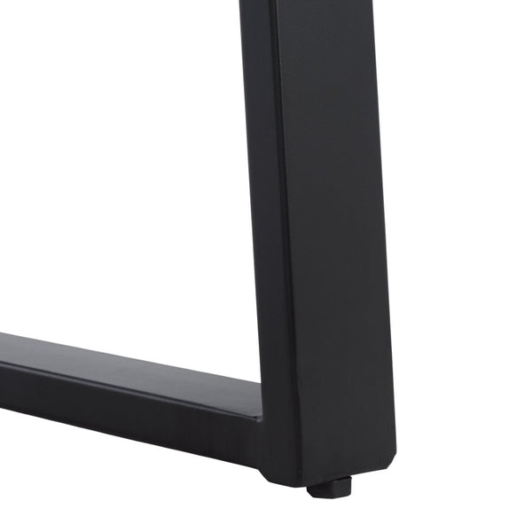 Safavieh Adella Console Table - Modern Rustic Entryway Accent With Solid Acacia Wood And Black Metal Base CNS3704A