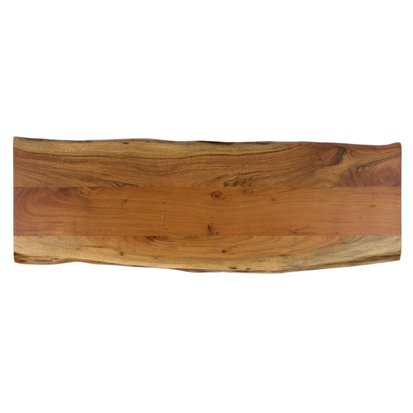 Safavieh Adella Console Table - Modern Rustic Entryway Accent With Solid Acacia Wood And Black Metal Base CNS3704A