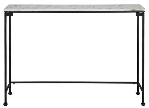 Safavieh Amelina Console Table - Modern Grey Terrazzo Top With Sleek Black Metal Base For Stylish Interiors CNS3705A
