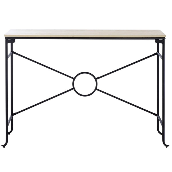 Safavieh Lenin Console Table - Modern Minimalist Faux Travertine Accent For Entryways & Living Spaces CNS3706A