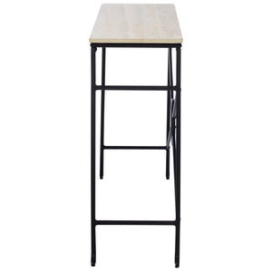 Safavieh Lenin Console Table - Modern Minimalist Faux Travertine Accent For Entryways & Living Spaces CNS3706A