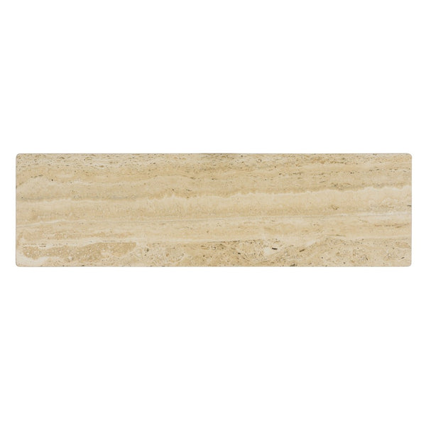 Safavieh Lenin Console Table - Modern Minimalist Faux Travertine Accent For Entryways & Living Spaces CNS3706A