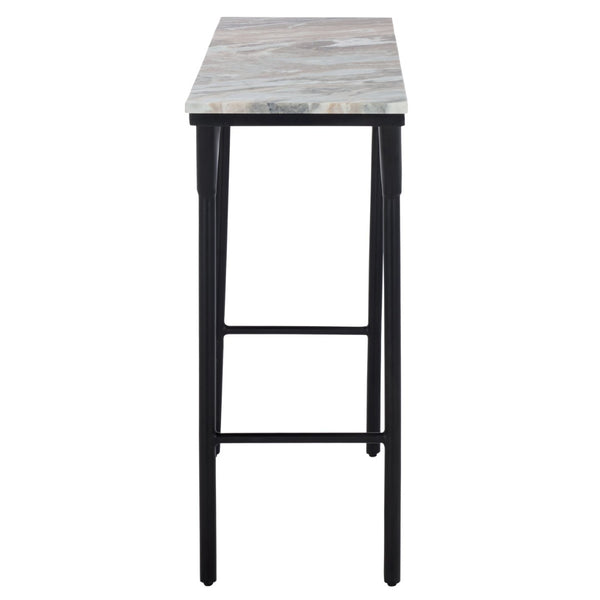 Safavieh Frederick Marble Console Table – Sleek, Contemporary Design With Unique Marble Top & Metal Base CNS3707A