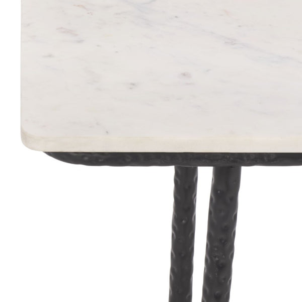Safavieh Raisa Marble Top Console Table with Black Metal Base for Entryway or Living Room CNS3710A