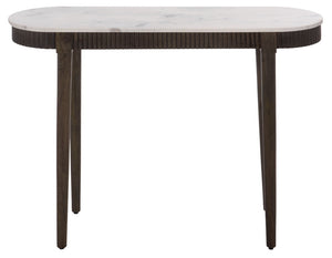 Safavieh Lorraine Marble Top Console Table with Mango Wood Base for Entryway or Living Room CNS3712A