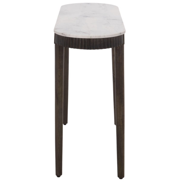 Safavieh Lorraine Marble Top Console Table with Mango Wood Base for Entryway or Living Room CNS3712A