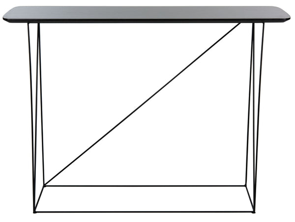 Safavieh Rylee Console Table - Modern Minimalist Design For Entryways, Living Rooms, And Hallways Decor Dark Grey/Black CNS4202A