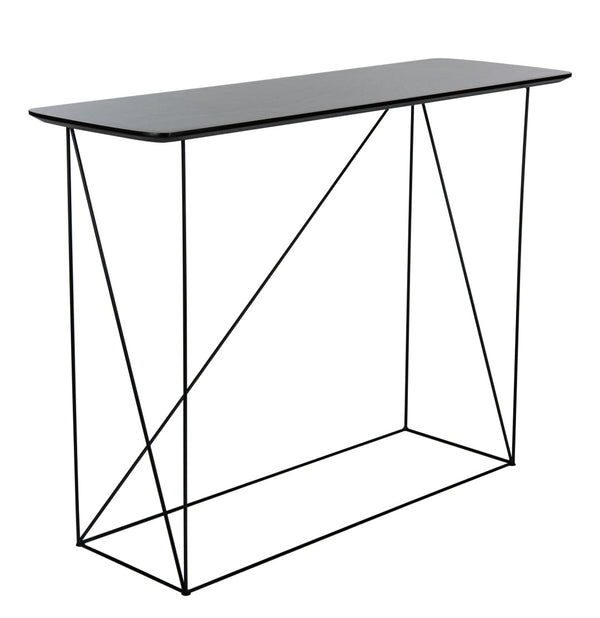 Safavieh Rylee Console Table - Modern Minimalist Design For Entryways, Living Rooms, And Hallways Decor Dark Grey/Black CNS4202A
