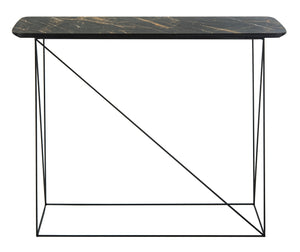 Safavieh Rylee Console Table - Modern Minimalist Design For Entryways, Living Rooms, And Hallways Decor Dark Sandstone / Black CNS4202B