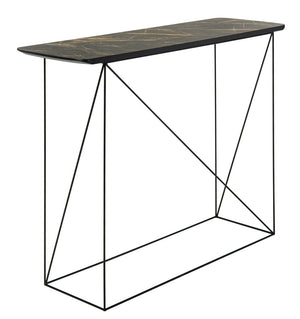 Safavieh Rylee Console Table - Modern Minimalist Design For Entryways, Living Rooms, And Hallways Decor Dark Sandstone / Black CNS4202B