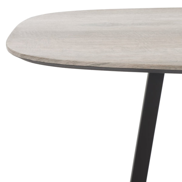 Safavieh Arrington Console Table - Chic Mid-Century Design With White Oak Finish & Black Open Base For Any Space CNS4203A