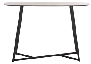 Safavieh Arrington Console Table - Chic Mid-Century Design With White Oak Finish & Black Open Base For Any Space CNS4203A
