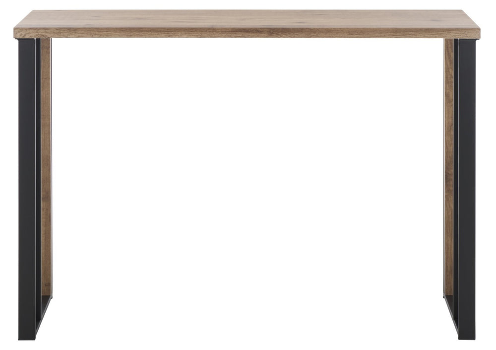 Safavieh Carlino Console Table - Stylish Entryway Accent With Warm Wood & Industrial Metal Design, 43" Wide CNS4208A