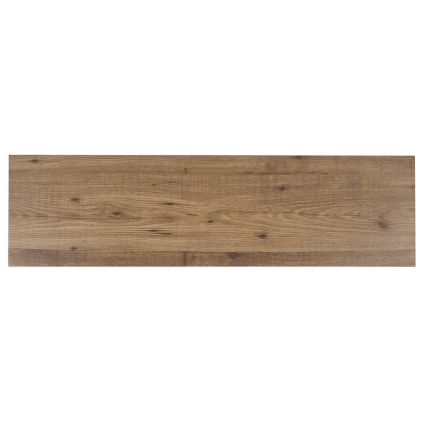 Safavieh Carlino Console Table - Light Brown Finish With Black Iron Legs For Timeless Home Elegance & Durability Light Brown ,Black Mdf & Iron Cns4208a