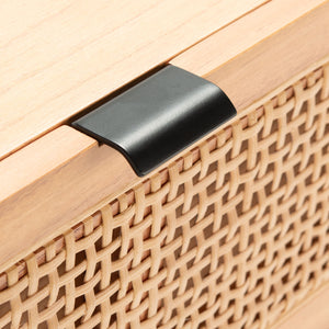 Safavieh Baisley 2 Drawer Rattan Console Table – Stylish Natural Wood Design For Your Home Décor Needs Natural Wood Cns5000a