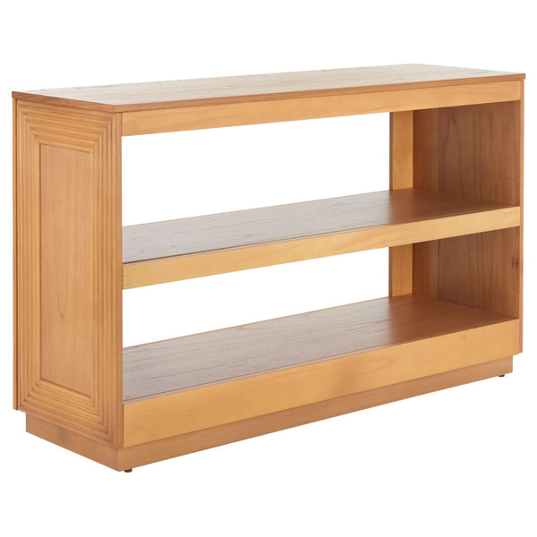 Safavieh Ines Console Table - Elegant Natural Wood Design With Open Shelves For Stylish Entryways & Living Spaces CNS5003A