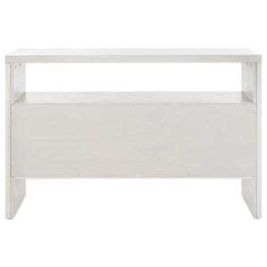 Safavieh Zella Elegant 4-Door Console Table With Open Shelf – Modern Storage For Your Home Or Office Decor CNS5004A