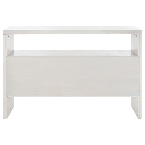Safavieh Zella Elegant 4-Door Console Table With Open Shelf – Modern Storage For Your Home Or Office Decor CNS5004A
