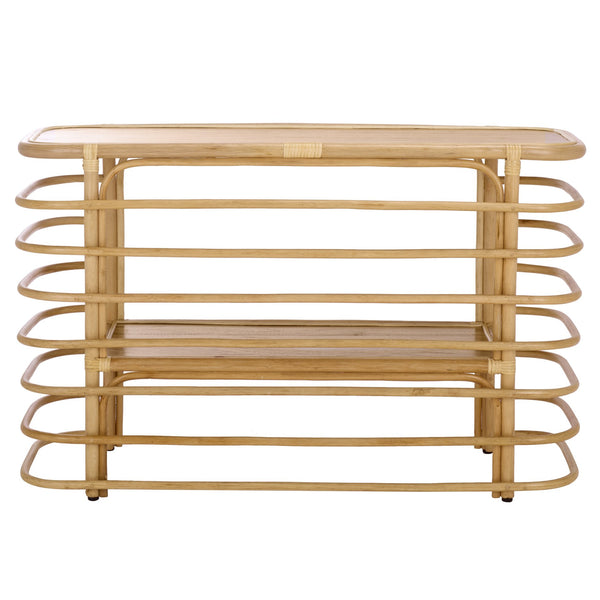 Safavieh Maestro Console Table - Natural Rattan & Wood Blend For Elegant Home Decor & Functional Style Natural Rattan & Wood Cns5400a