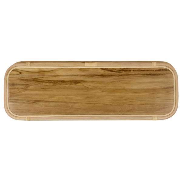 Safavieh Maestro Console Table - Natural Rattan & Wood Blend For Elegant Home Decor & Functional Style Natural Rattan & Wood Cns5400a