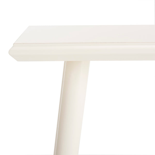 Safavieh Marshal Console Table - Mid-Century Minimalist Design With Distressed Pine For Stylish Entryway Decor Vintage White CNS5700A