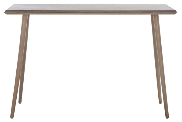 Safavieh Marshal Console Table - Mid-Century Minimalist Design With Distressed Pine For Stylish Entryway Decor Light Brown CNS5700B