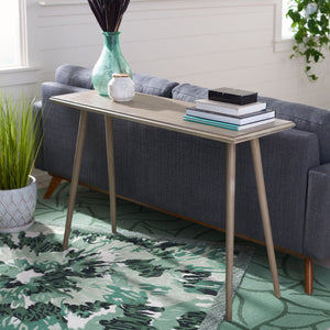 Safavieh Marshal Console Table - Mid-Century Minimalist Design With Distressed Pine For Stylish Entryway Decor Light Brown CNS5700B