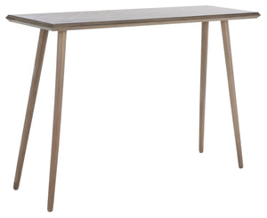 Safavieh Marshal Console Table - Mid-Century Minimalist Design With Distressed Pine For Stylish Entryway Decor Light Brown CNS5700B