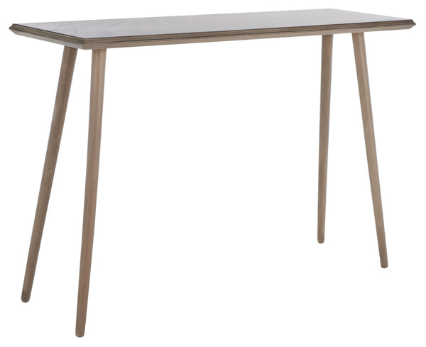 Safavieh Marshal Console Table - Mid-Century Minimalist Design With Distressed Pine For Stylish Entryway Decor Light Brown CNS5700B