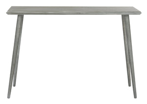 Safavieh Marshal Console Table - Mid-Century Minimalist Design With Distressed Pine For Stylish Entryway Decor Slate Grey CNS5700C
