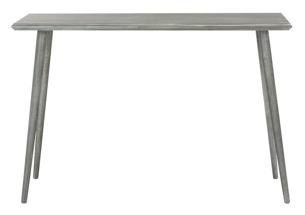 Safavieh Marshal Console Table - Mid-Century Minimalist Design With Distressed Pine For Stylish Entryway Decor Slate Grey CNS5700C