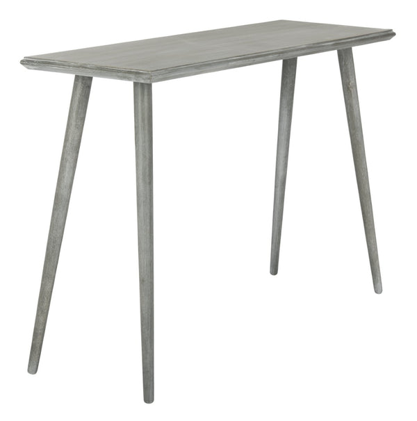 Safavieh Marshal Console Table - Mid-Century Minimalist Design With Distressed Pine For Stylish Entryway Decor Slate Grey CNS5700C