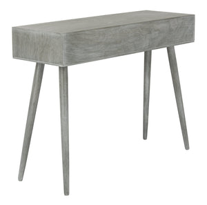 Safavieh Albus Mid-Century 3 Drawer Console Table For Stylish Entryways And Living Spaces With Hidden Storage Slate Grey CNS5701C
