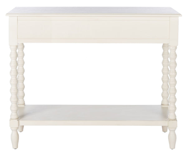 Safavieh Athena Console Table: Timeless Farmhouse Design With Smart Storage For Entryway Or Living Room Decor Distressed White CNS5702A